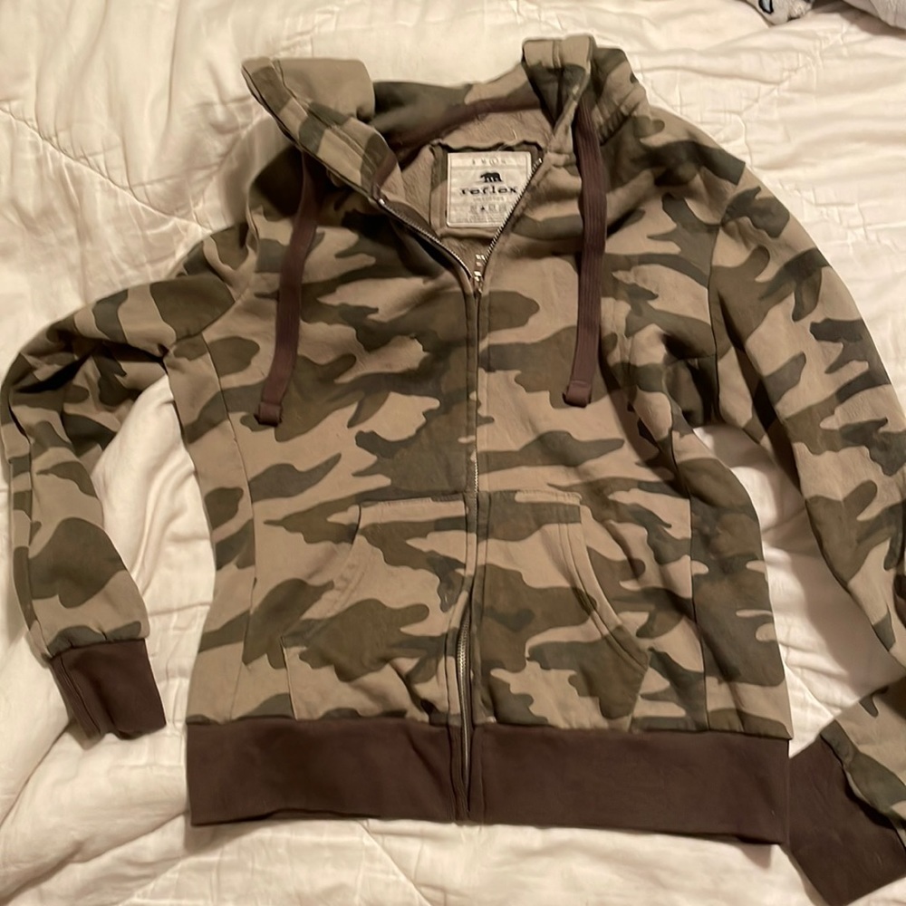 Camo Zip-Up Hoodie
